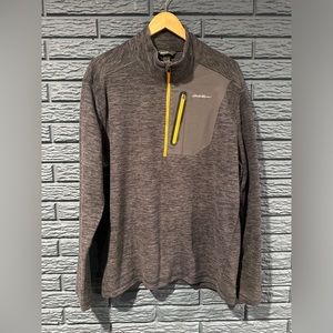 Eddie Bauer Fleece Pullover 1/4 Zip Mens Large